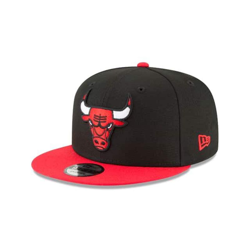 NBA Chicago Bulls Side Stated 9Fifty Snapback (IGV6874) - Black New Era Caps